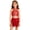Red, variant on Kids Girls Lyrical Dance Dress Sparkly Dancewear Jazz Latin Dance Outfit Cheer Uniform Crop Top with Skirt Set Hot Pink 6