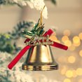 thumbnail image 4 of Lksixu Christmas Bell, Christmas Decorations, Glitter Gold Bells for Christmas Tree Hanging Ornaments, Wreath Baubles for Front Door Small Bell with Bow Gift for Party Wedding Friends Window, 4 of 5