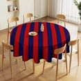 thumbnail image 5 of Round Table Cloth Stripe Red Blue Tablecloths Washable Table Cover for Kitchen Dinning Party Tabletop Modern Decoration,70inch, 5 of 8