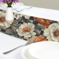 thumbnail image 4 of Yayeee Table Runner 70 inches Long Home Kitchen Dinning Party Decoration, Gray Floral Pattern, 4 of 7