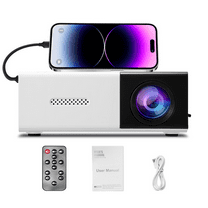 Mini Projector, 1080P Supported WiFi Portable Movie Projector with Built-in Speaker, 80" Display Home Theater for Indoor Outdoor Movies！