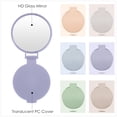 thumbnail image 3 of 12 Pieces Mini Folding Mirror Round Compact Mirror Portable Pocket Mirror Makeup Small Mirror Vintage Portable Travel Makeup Mirror for Women Girls (Morandi Colors), 3 of 6