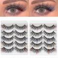 thumbnail image 2 of 26-27 3D Mink Eyelashes Colorful Mix Color Blue Red White False Eyelashes Fluffy Soft, 2 of 5