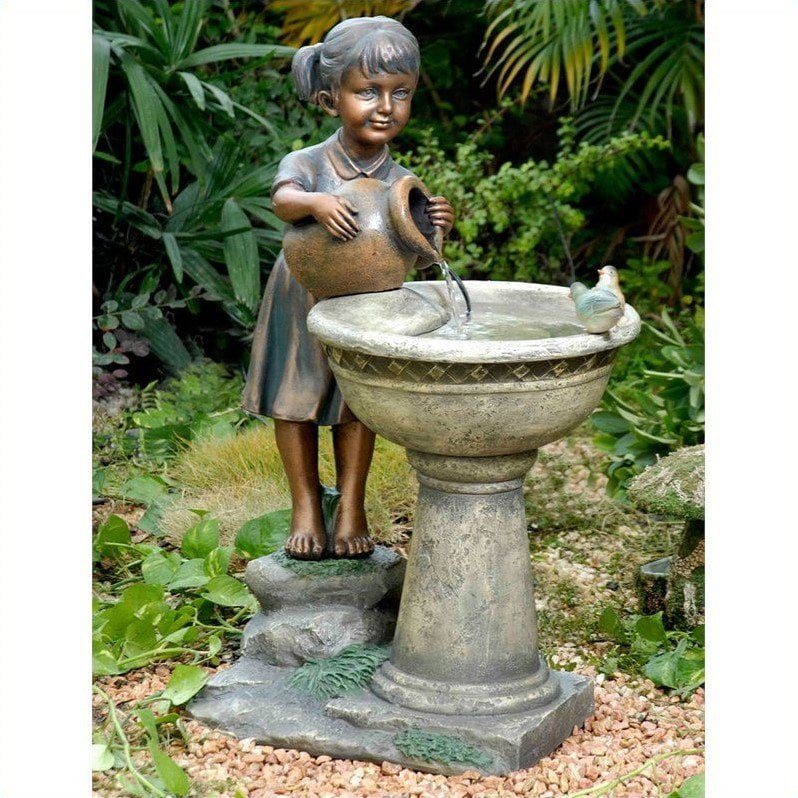 Jeco Versando Birdbath Outdoor Water Fountain by Jeco Inc.