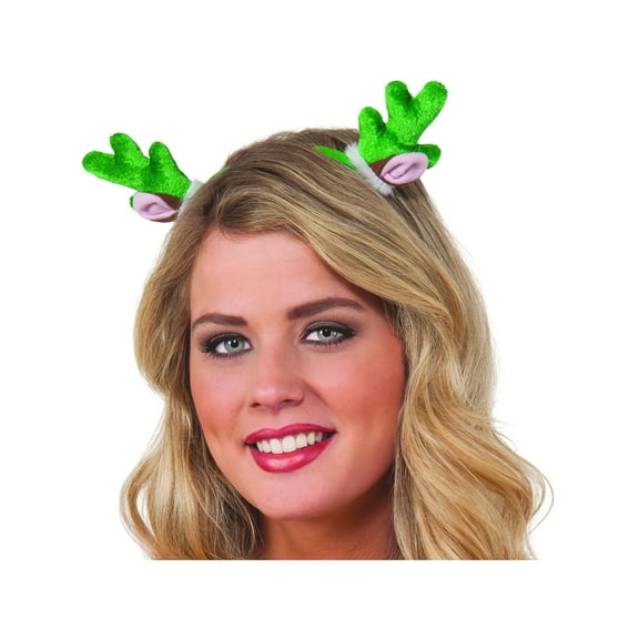 Rubies Costume Co Christmas Costume Accessory Green Reindeer Antlers And Ears Mini Hair Clips
