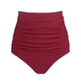 thumbnail image 1 of RELLECIGA Bas de Bikini Froncé Taille Haute pour Femmes, 1 of 6