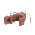 thumbnail image 2 of FENGGUIQU 10Ud Clip De Retención Para Sillas Plegables Plástico Marrón Claro Para Muebles De Jardín Y Patio, 2 of 7