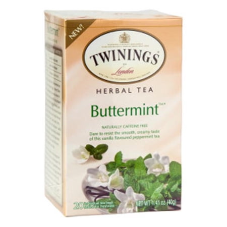 Twinings Buttermint Herbal Tea 20 Count - Pack of 6