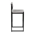 thumbnail image 5 of Topcobe Set of 2 Hand Weave Bar Stools with Back, Counter Height Bar Chairs, Woven Dining Stool for Kitchen, Home & Office, Modern Furniture for Indoor, Gray, 5 of 12