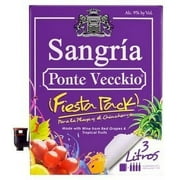 Ponte Vecckio Sangria Red Wine, Puerto Rico, 3 Liters Carton Box 9% ABV