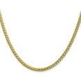 thumbnail image 2 of 14K Yellow Gold 3.3mm Semi-Solid Diamond-cut Wheat with Lobster Lock Chain - 18", 2 of 8