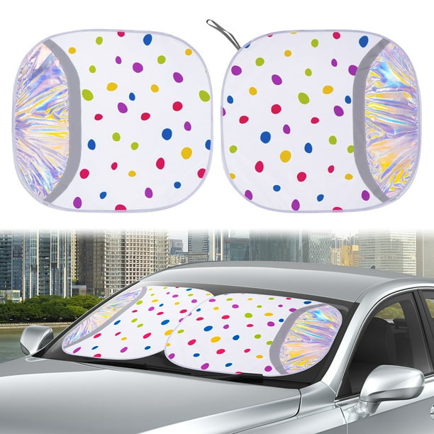 Auto Drive Universal Holographic Twist Sun Shade, Size 28.5'' x 31.5