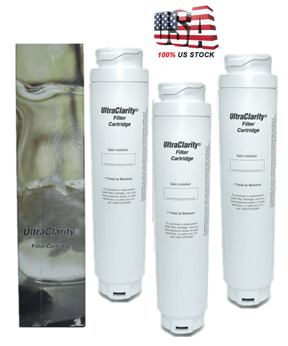 3 Pack Fit Bosch 9000194412 Ultra Clarity Refrigerator Water Filter