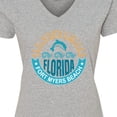 thumbnail image 4 of Inktastic Fort Myers Beach Florida Vacation Women's V-Neck T-Shirt, 4 of 5