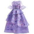 thumbnail image 2 of HAWEE Robe Isabela Assortie au Costume Encanto Robe Florale Déguisement Cosplay Tenue de Fête Chic Longue Robe Maxi pour Filles, 2 of 7