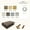 Brown, variant on 90% UV Block Sun Shade Privacy Panel with Grommets on 4 Sides for Patio, Awning, Window, Pergola or Gazebo