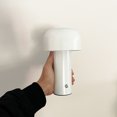 thumbnail image 2 of Led Creative Mushroom Rechargeable Table Lamp 3w 3 Lighting Levels Metal Night Light (white), 2 of 6