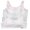 4 Pack-White/Light Blue/Pink/Light Gray, variant on Girls Sports Bra Breathable Pads Training Bras for Girls & Teens Comfort Dance Yoga Crop Top