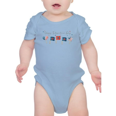 

Independence Day Watercolor Flag Bodysuit Infant -Image by Shutterstock 18 Months