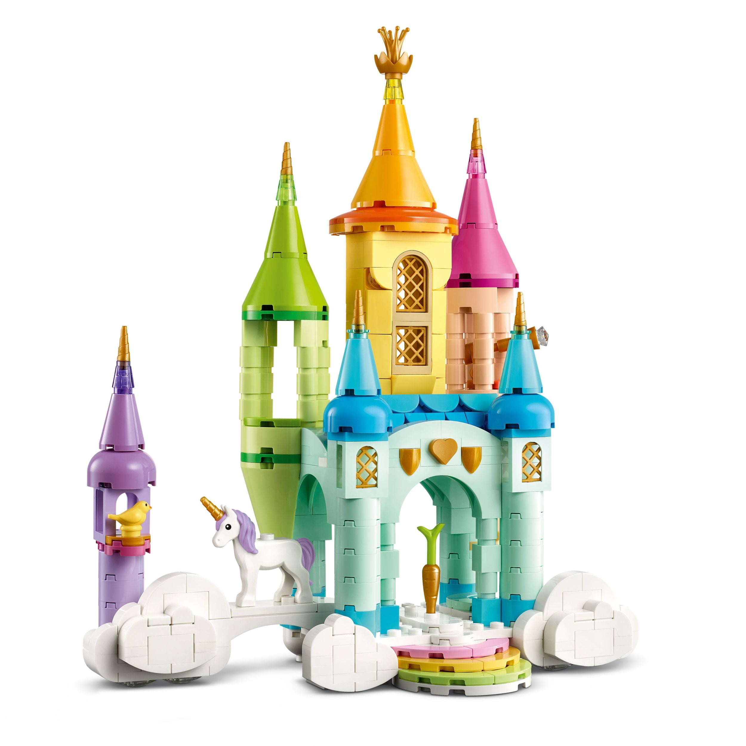 LEGO Creator 3en1 Le Château des Licornes, Ensemble de Jeu Décoratif d’Animaux 31175