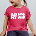 thumbnail image 4 of Rad Like My Dad Groovy Retro Father's Day Gift Shirt for Boys and Girls Brown on Chill Shirt 3T, 4 of 5