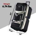 thumbnail image 2 of Olympia U.S.A. 33" 8-Pocket Wheeled Rolling Duffel Bag Water Resistant Luggage Lightweight for Travel, Black, 2 of 8