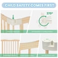 thumbnail image 6 of Buballino Natural Wood Baby Playpen - 27.5" Flexible 4-Piece Assembly Set, 6 of 8