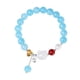 thumbnail image 1 of Pulsera de plata de ley S925 con forma de gato y aguamarina para mujer, 1 of 2