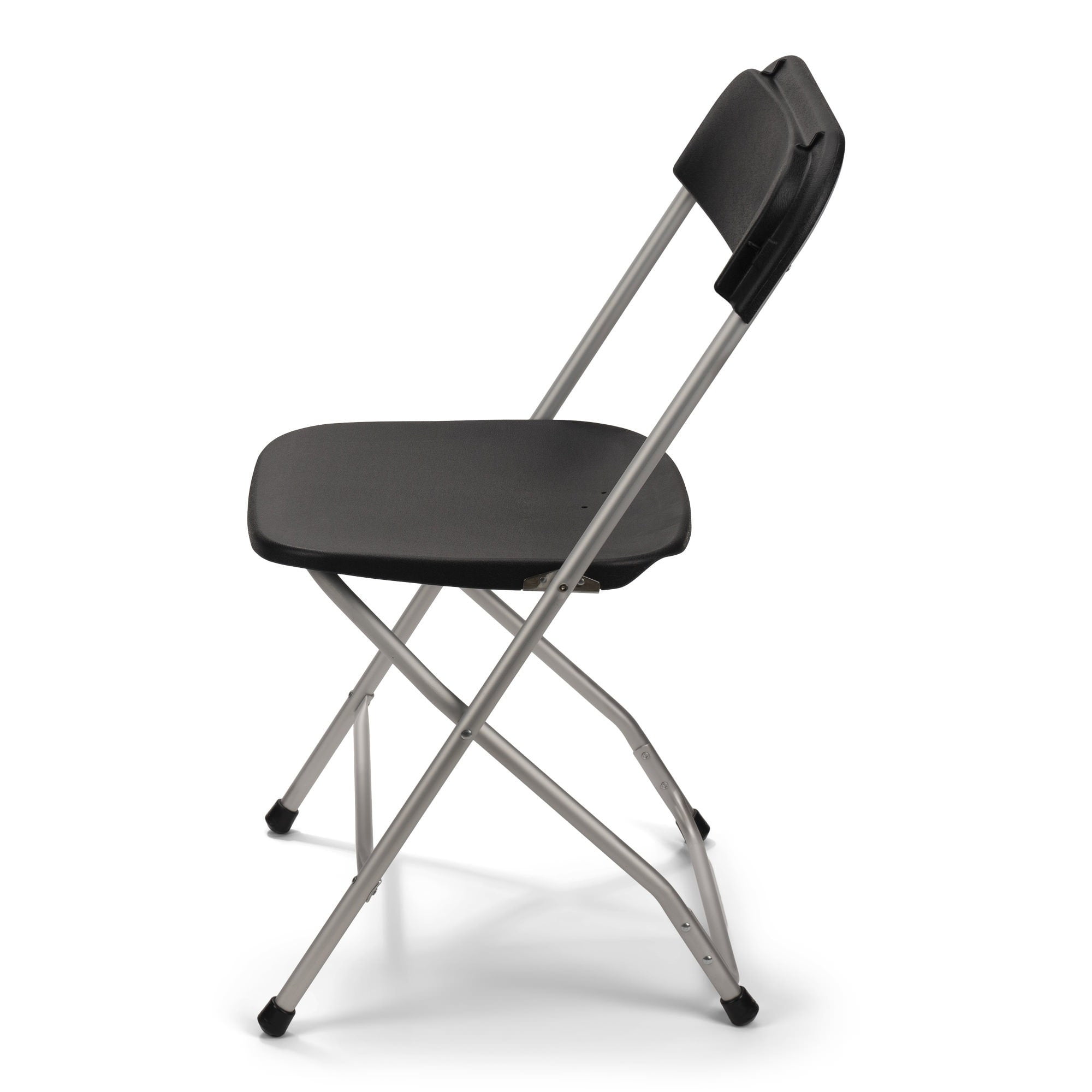 TitanPRO Aluminum Plastic Folding Chair - Black - 10 Pack