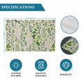 thumbnail image 6 of Green Leaves Placemats Set of 8, Elegant Pastoral Summer Botanical Rustic Placemats for Dining Table, Place Mats for Kitchen Tabletop, Waterproof Wipeable Dining Table Mats Set, 6 of 9