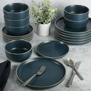 Gibson Home Zuma 18 Piece Dinnerware Set - Cobalt