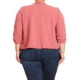 thumbnail image 4 of Women's Plus Size Casual 3/4 Sleeve Office Work Blazer Jacket, 4 of 5
