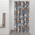thumbnail image 2 of Bulldog Dog and Flower Florals Shower Curtain 36"x72" ,Bathroom Decorative Shower Curtains Set with 12 Hooks,Modern Waterproof Washable Shower Curtain, 2 of 6