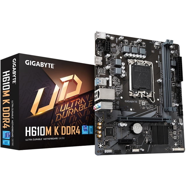 Tarjeta Madre GIGABYTE H610M K DDR4 LGA1700 2x DDR4 1x M.2 PCIe 3.0 Micro ATX