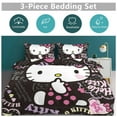 thumbnail image 4 of Hello Kitty Comforter Set with Sheets - 3 Piece Bedding Includes Pillow Covers - Super Soft Bedding Room Decor, 4 of 10