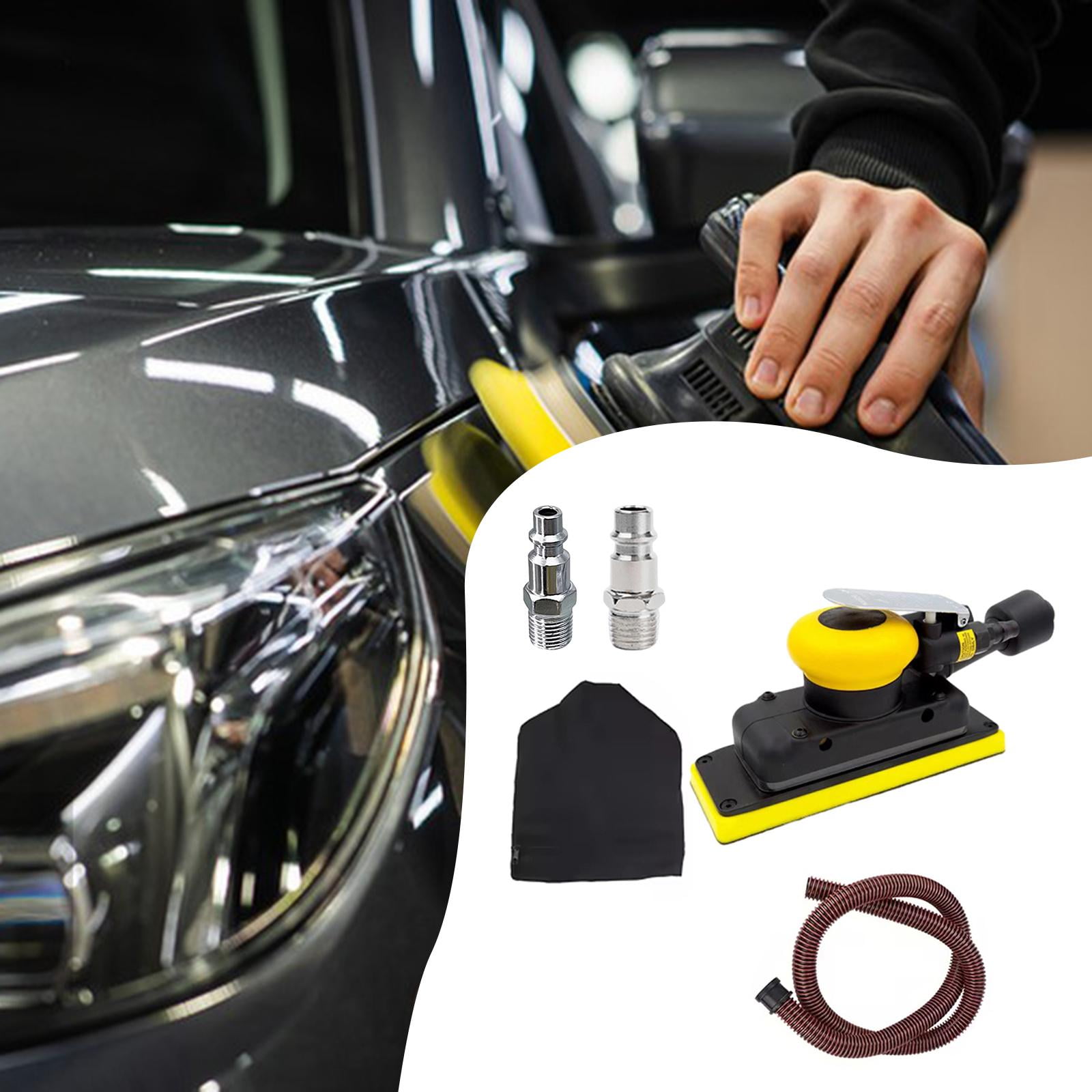 Air Sander Orbital Sander Rectangular Sanding Tool Lightweight Ergonomic Design for Woodworking Metal Car Polishing