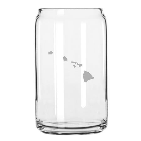 

Hawaii States Etched 16oz Libbey Can Glass