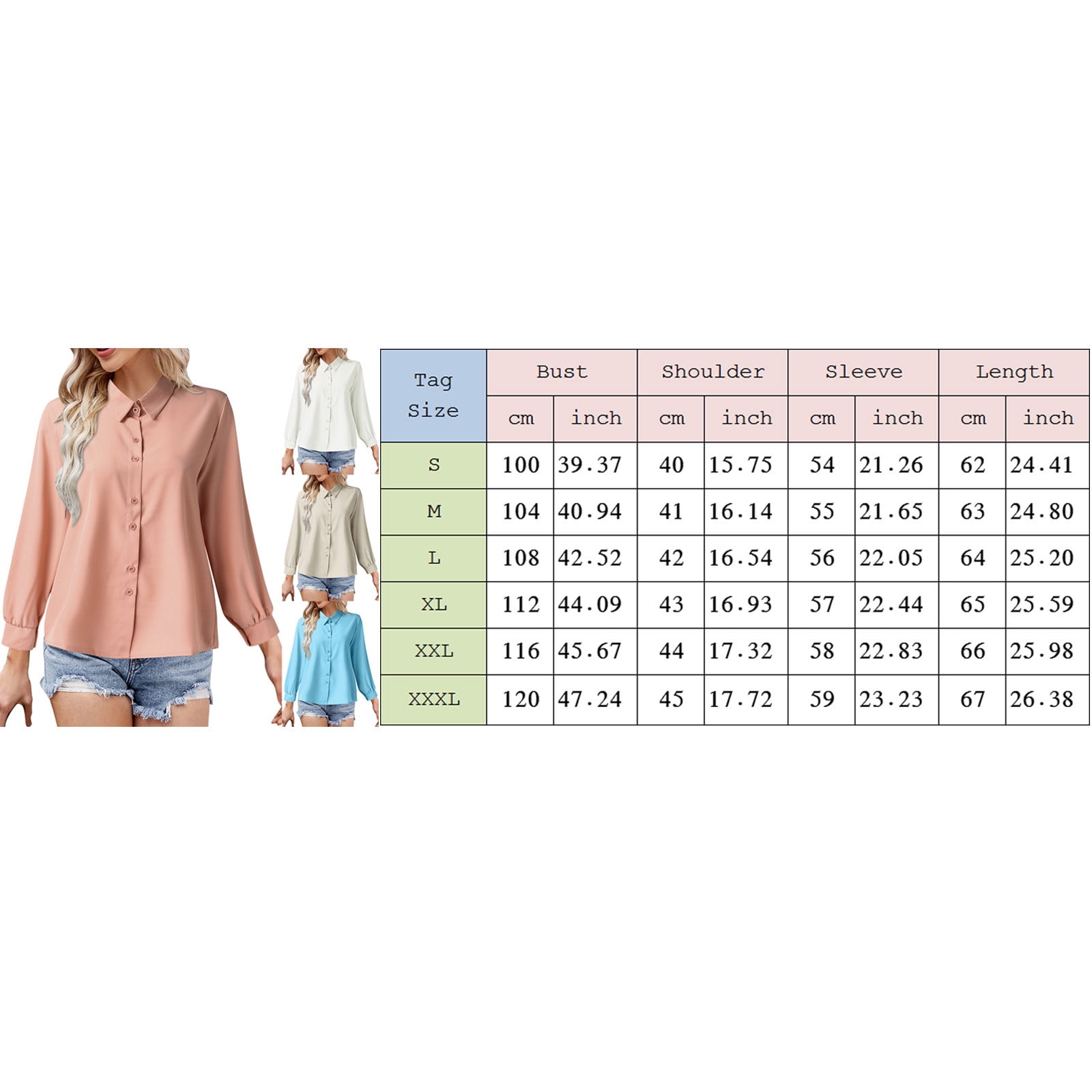 Clearance Sales Super Soft Wrinkle Free Button Down Shirts for Women Formal  Work Dress Blouses Tops Womens Button Down Shirts Boyfriend Long Sleeve  Oversized Blouses Tops - Walmart Business Supplies