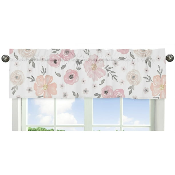 Sweet Jojo Designs Blush Pink, Grey and White Watercolor Floral