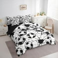 thumbnail image 3 of Feelyou Boys Football Print Twin Bedding Sets 7-Piece, Sport Soccer Player Bedding Comforter Set, Cartoon Watercolor Splash Reversible Sheet Sets, Lightweight Room Decor, 3 of 7