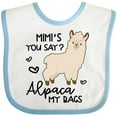 thumbnail image 3 of Inktastic Mimi's You Say Alpaca My Bags Boys or Girls Baby Bib, 3 of 4