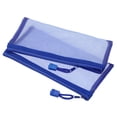 thumbnail image 1 of Uxcell Bolsa de Archivo A6 Bolsillos de Almacenamiento Bolsas de Cremallera de Malla, Azul 6 Paquete, 1 of 5