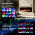 thumbnail image 3 of BREEZEHEAT 60 inch Electric Fireplace in-Wall Recessed and Wall Mounted Fireplace Heater,Linear Fireplace with Multicolor Flame,Timer,Low Noise,750/1500W,Remote Control, 3 of 9