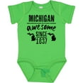 thumbnail image 3 of Inktastic Michigan Awesome Since 1837 Boys or Girls Baby Bodysuit, 3 of 5