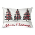 thumbnail image 2 of Pillow Case Plush Pillow Three Christmas Trees Case standard size/King size/Queen size Bed Pillow Pillowcases, 2 of 9