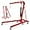 Red, variant on Lumiparty 2 Ton Engine Hoist with Lever, 4400lbs Heavy Duty Folding Cherry Picker Engine Hoist with Casters, Hydraulic Shop Crane, Engine Crane Lifter for Workshops Garage Warehouse, Red