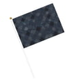 thumbnail image 3 of Handheld Flag Double-Sided Hand Waving Flag 8.2×5.5in Used For Team Activities Or Decoration In Decorative Places Argyle Plaid Darkslateblue_1 Six Piece, 3 of 8