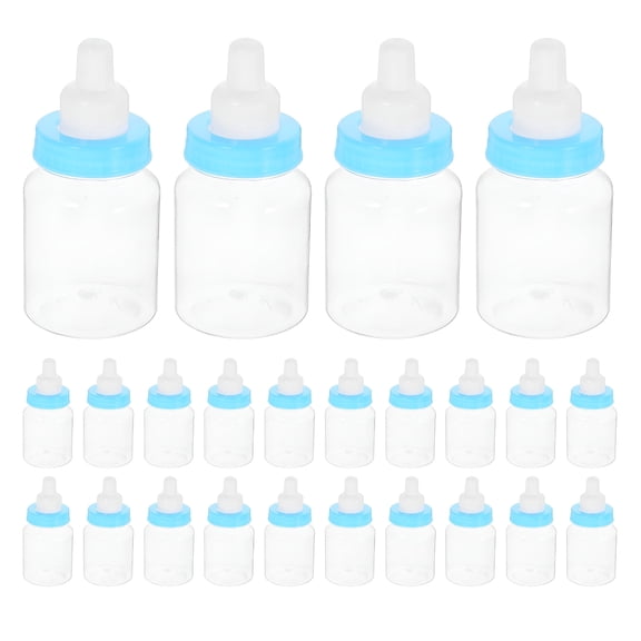 BPPEG 24 Pack Mini Baby Bottle Party Favors, Plastic Candy Containers