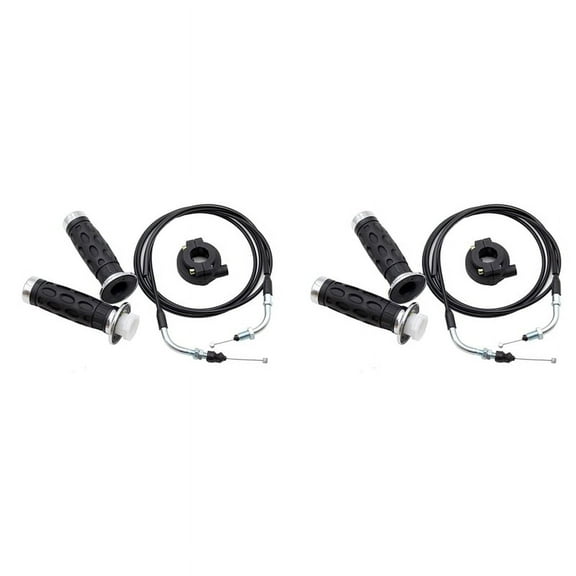 2set Universal Throttle Twist Grip Set with 78 Inch Scooter Throttle Cable for 50Cc 80Cc 125Cc 150Cc GY6