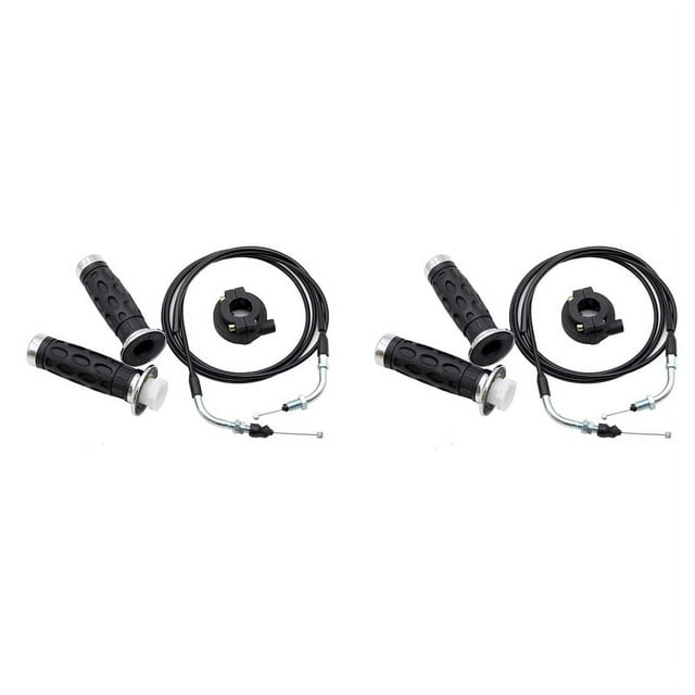 2set Universal Throttle Twist Grip Set with 78 Inch Scooter Throttle Cable for 50Cc 80Cc 125Cc 150Cc GY6